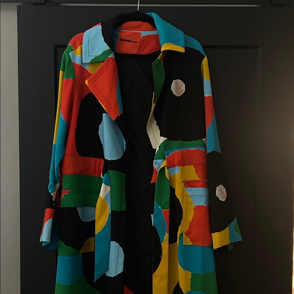 Simon Miller Multicolor Abstract Coat